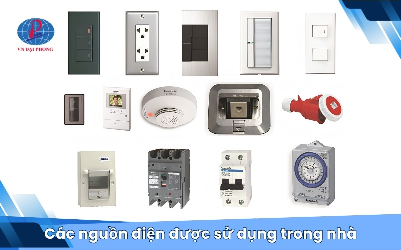 Các nguồn điện được sử dụng trong nhà
